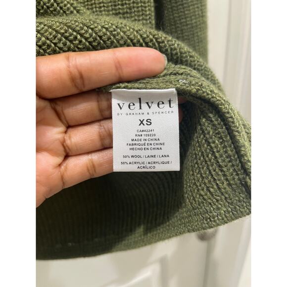Velvet By Graham & Spencer Teagan Mock Neck Sweater Sz XS - Picture 7 of 11